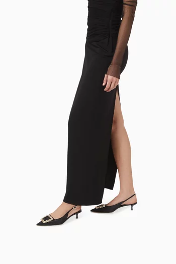 Kaitlyn 40 Slingback Pumps in Satin