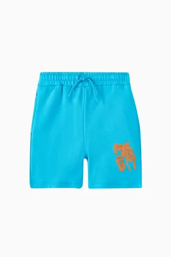Graffiti Sweatshorts in Fleece