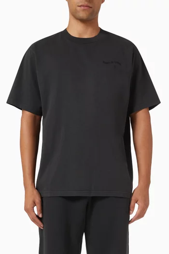 Wordmark Pigment-dyed T-shirt in Cotton