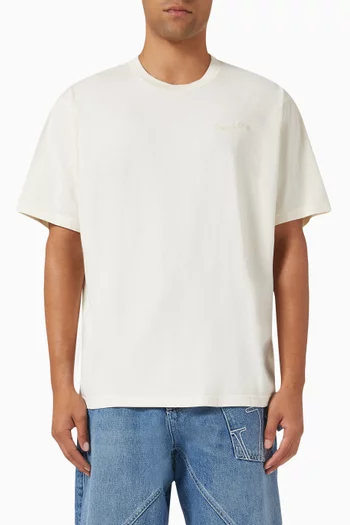 Wordmark Pigment-dyed T-shirt in Cotton