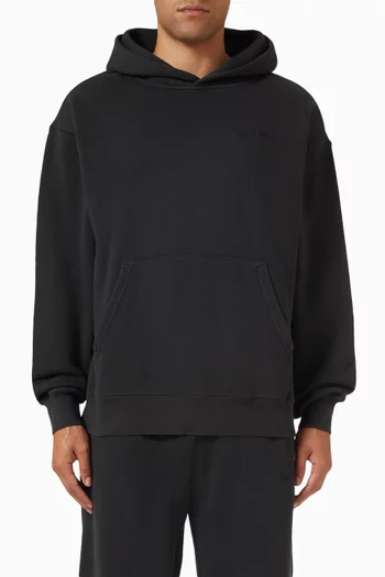 Wordmark Pigment-dyed Hoodie in Cotton Fleece