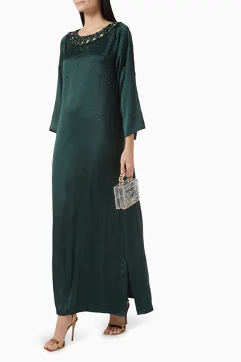 Embellished Cut-out Kaftan