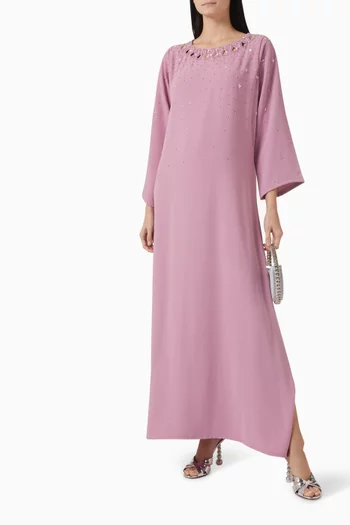 Embellished Cut-out Kaftan