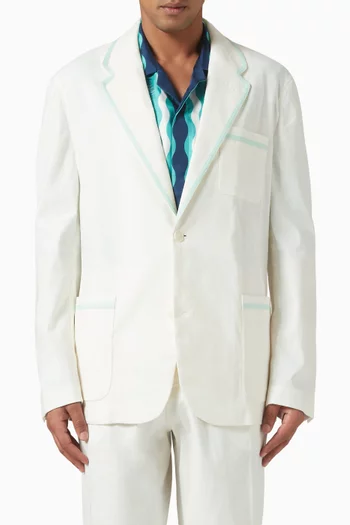 Single-breasted Blazer in Linen