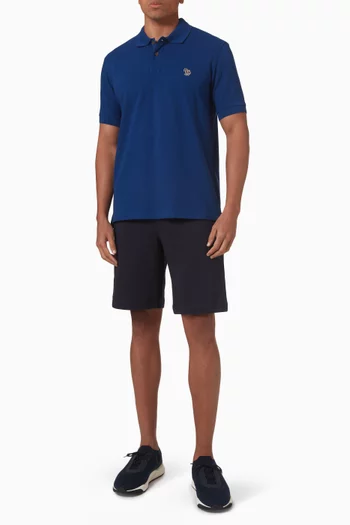 Zebra Polo Shirt in Organic Cotton Piqué