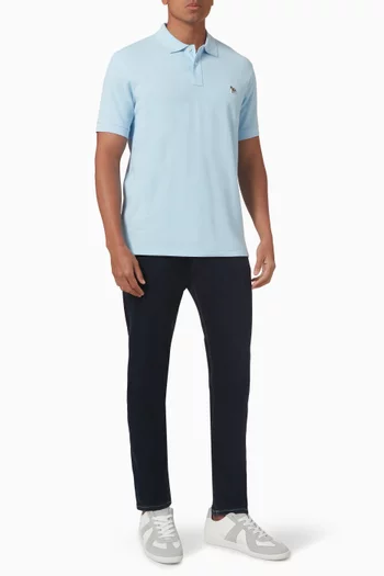 Zebra Polo Shirt in Organic Cotton Piqué