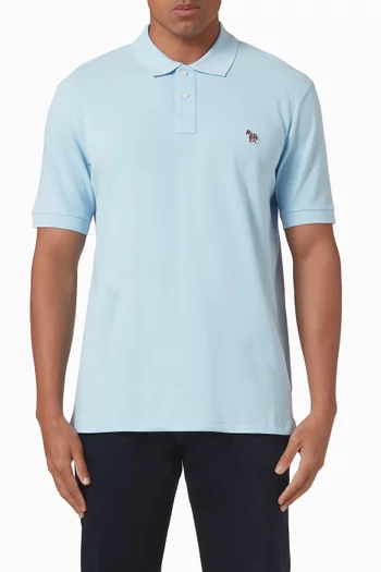 Zebra Polo Shirt in Organic Cotton Piqué