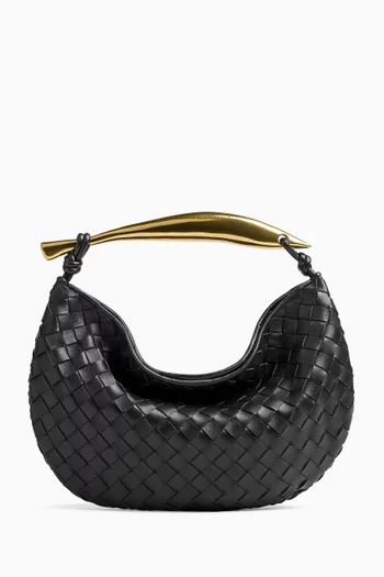 Mini Sardine Top-handle Bag in Intrecciato Leather
