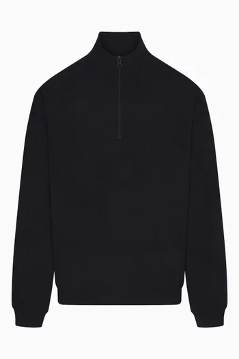 Jersey Lounge Quarter Zip Pullover Sweatshirt