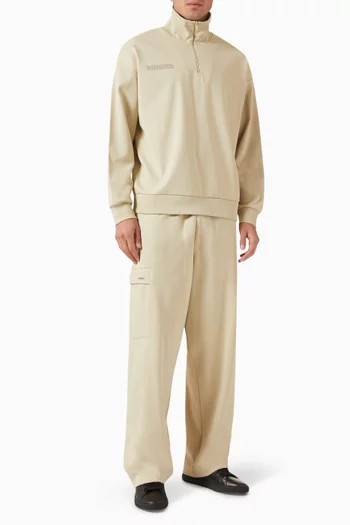 سويت شيرت دي ان ايه بسحّاب قصير جيرسيه بحياكة مزدوجة