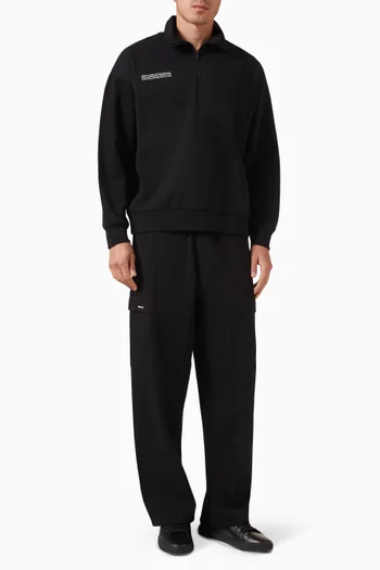 سويت شيرت دي ان ايه بسحّاب قصير جيرسيه بحياكة مزدوجة