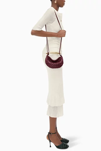 Baby Sardine Crossbody Bag in Intrecciato Leather