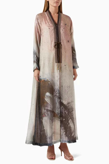 Printed Abaya