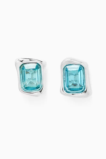 Molten Glass Stud Earrings