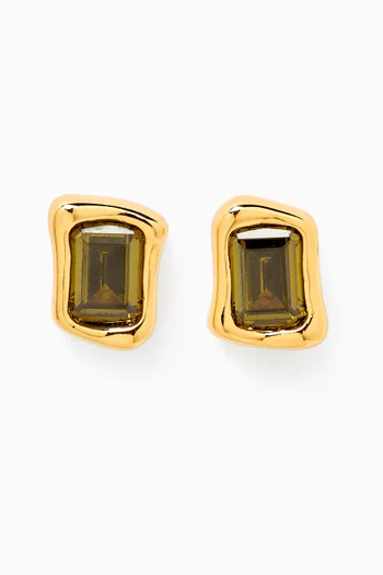 Molten Glass Stud Earrings