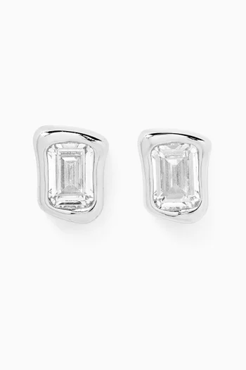 Molten Glass Stud Earrings