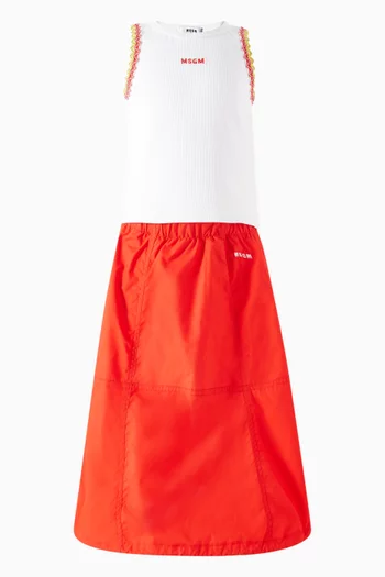 Logo-embroidered Tank Top in Cotton
