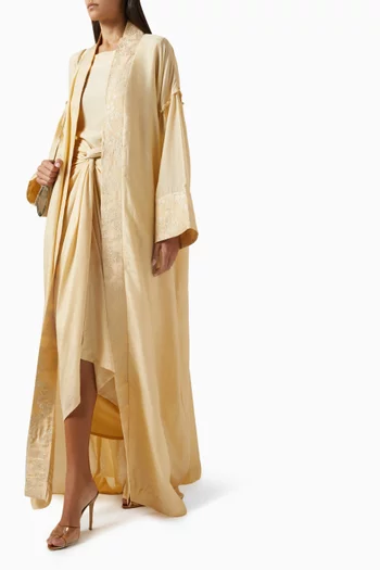 Jawahara Overcoat Abaya Set
