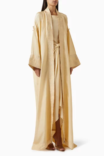 Jawahara Overcoat Abaya Set