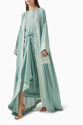 Jawahara Overcoat Abaya Set