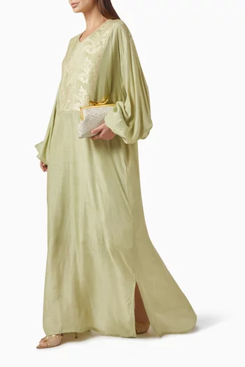 Zahra Jacquard Maxi Dress