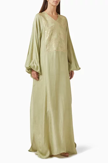 Zahra Jacquard Maxi Dress