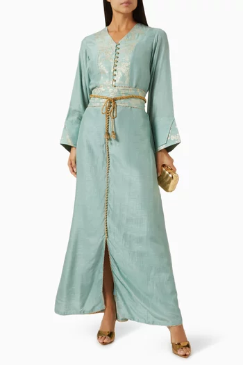 Margina Belted Jalabiya