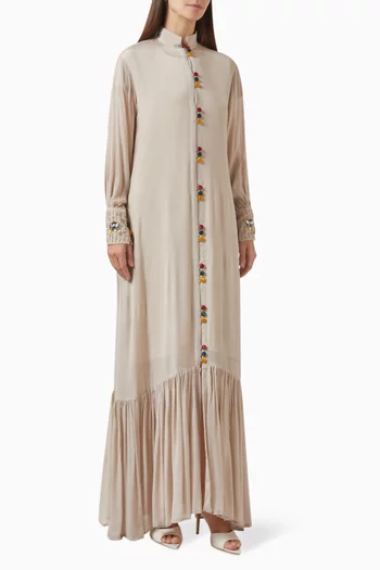 Carmela Buttoned Maxi Dress