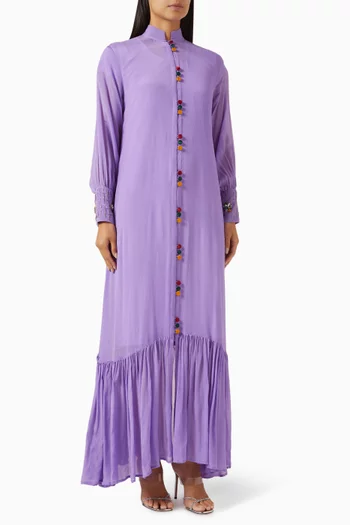 Carmela Buttoned Maxi Dress