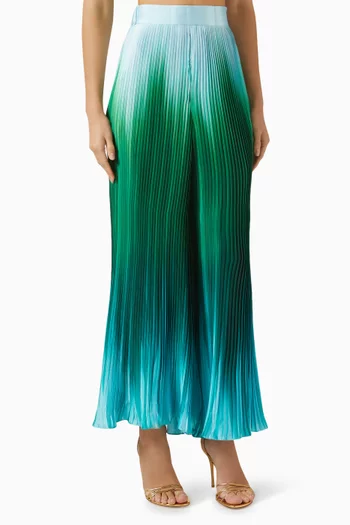 Soft Pleated Flared Pants