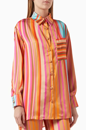Striped-print Shirt