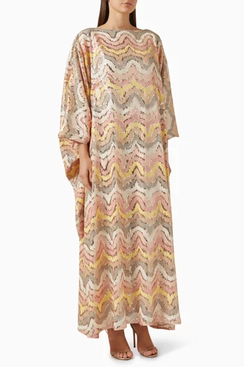 Chevron Cocoon Kaftan