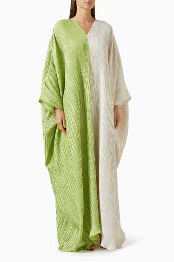 Half & Half Pleated Kaftan