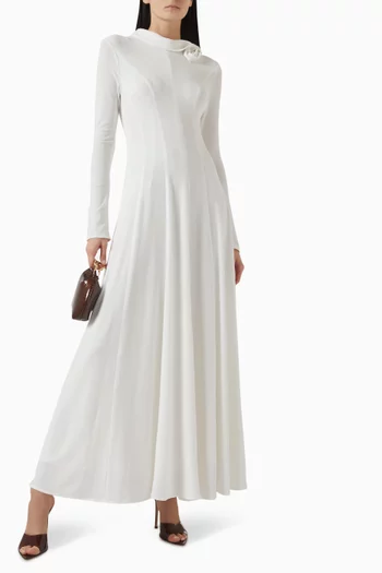 3D Bloom Maxi Dress