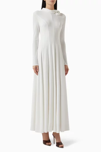 3D Bloom Maxi Dress
