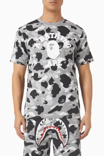 1st Camo College T-shirt in Cotton