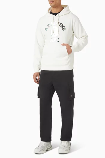 كنزة بغطاء رأس أورورا بتصميم جامعي سهل الارتداء قطن