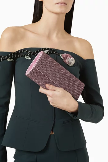 Perry Crystal-embellished Clutch