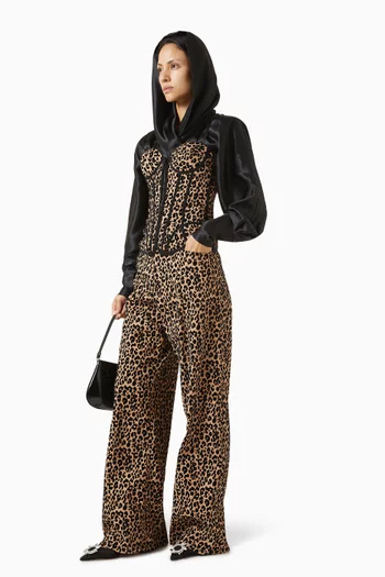 Leopard Print Corset Top