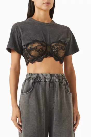 Cropped Bra T-shirt