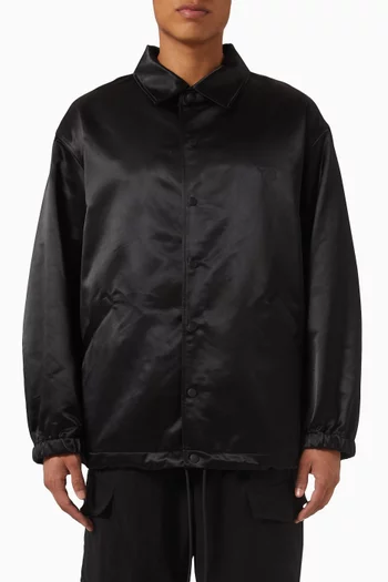 Y-3 Graphic-print Coach Jacket in Satin
