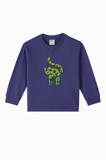 Cats Club Sweatshirt in Cotton
