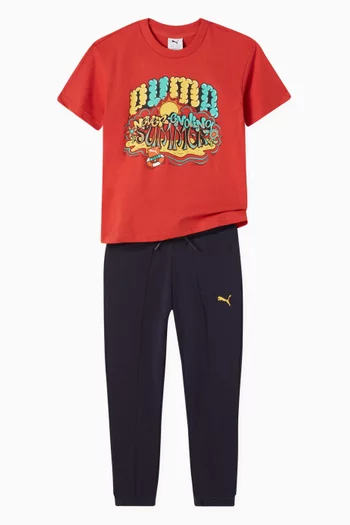 Logo Graphic T-shirt in Cotton
