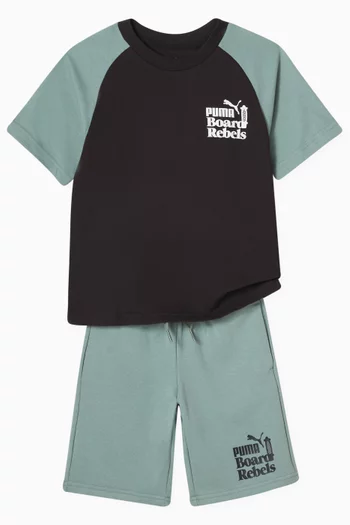 Mid90s Graphic Sweatshorts in Cotton