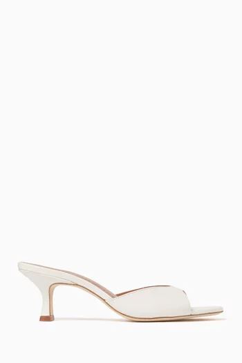 Brigitte 55 Mule Sandals in Leather