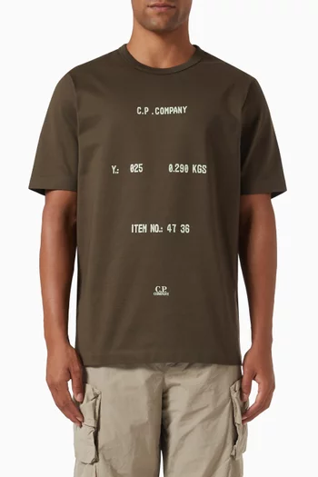 Typographic Logo T-shirt in Cotton Jersey