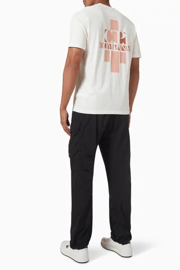 تي شيرت بشعار الماركة قطن جيرسيه 30/1