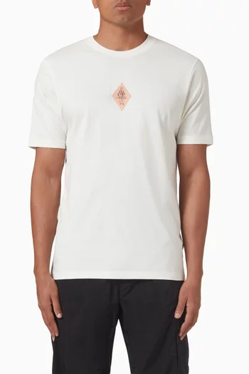 تي شيرت بشعار الماركة قطن جيرسيه 30/1