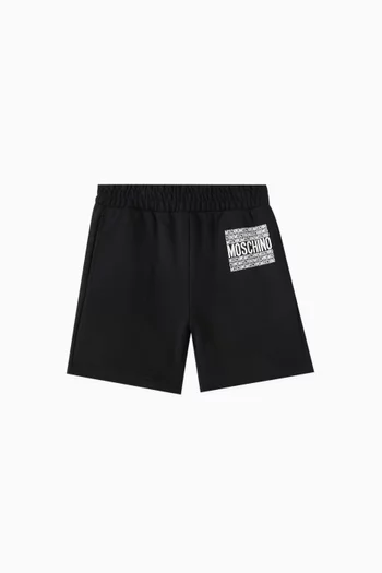 شورت رياضي بشعار الماركة قطن