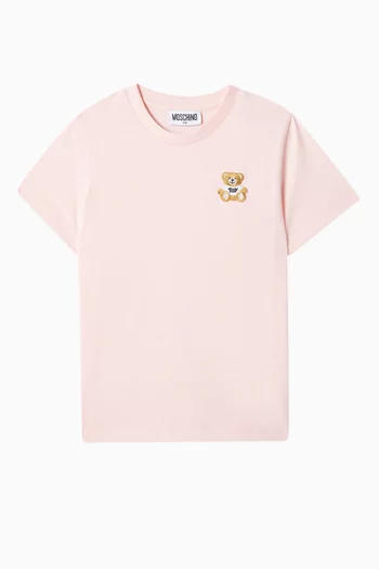 Teddy Patch T-shirt in Cotton Jersey